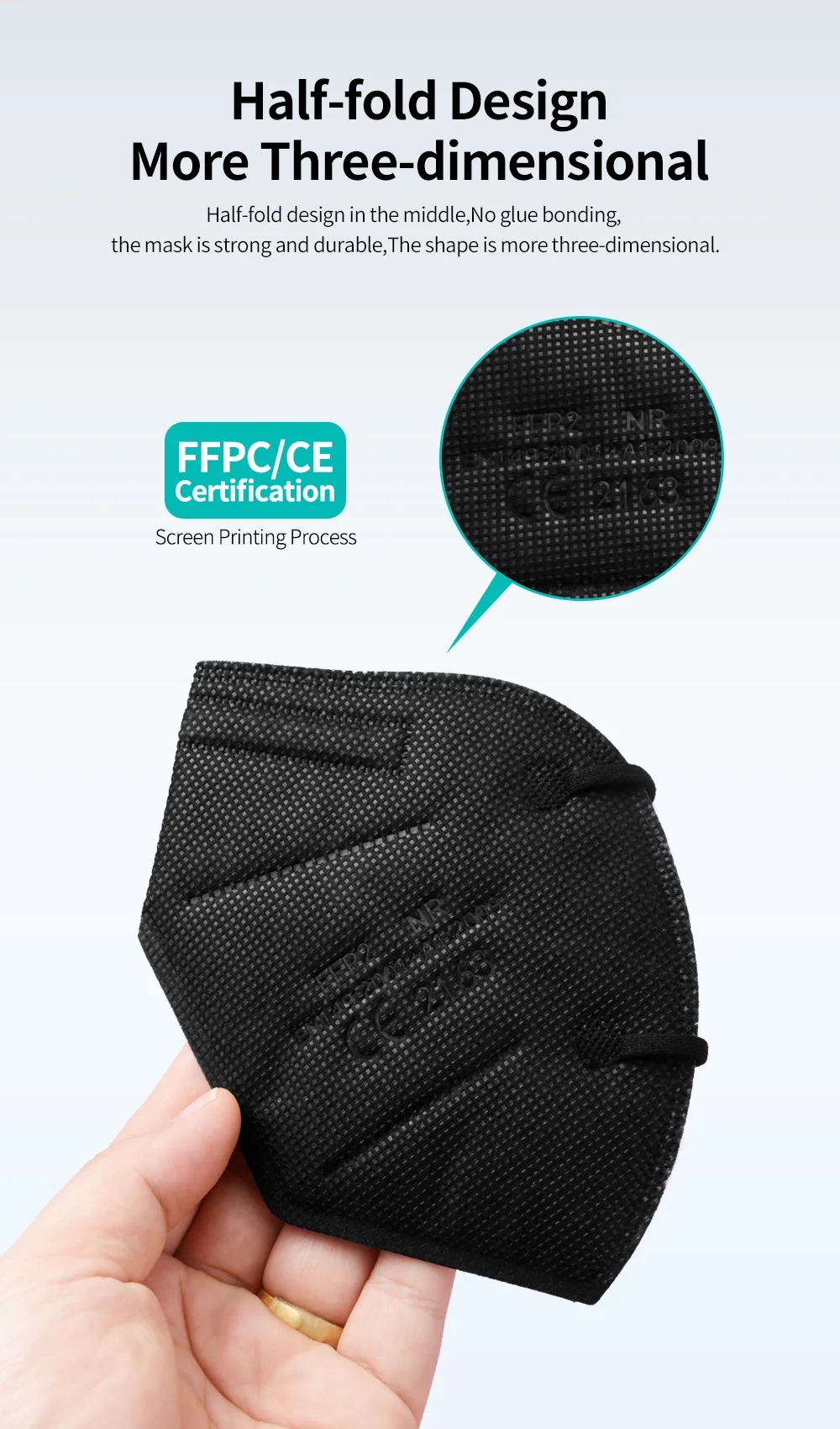 Masker FFP2 5 Lapis Bersertifi - Disposable Mask Blue ulasan dan harga